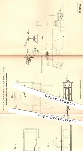 original Patent - Charles Goodwin Emery , New York , USA , 1894 , Absperrung von Dampf an Lokomotiven | Lokomotive !!!