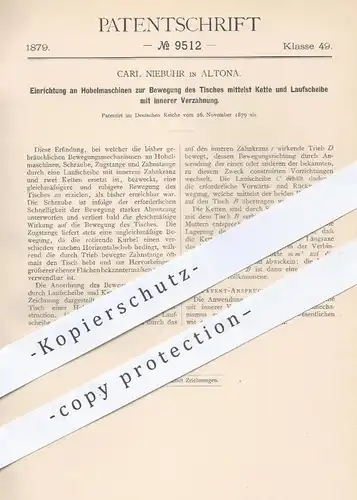 original Patent - Carl Niebuhr , Hamburg Altona 1879 , Hobelmaschine , Hobelmaschinen | Hobel , Hobeln , Holz , Metall !