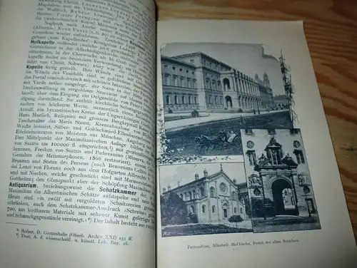 Illustrierter Führer durch München , 1895 , mit Stadtplan und 54 Ansichten , 168 Seiten !!!