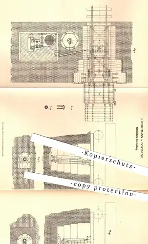 original Patent - J. Weidtmann , Dortmund , 1878 , Kohlensturz - Vorrichtung | Kohle , Kohlen , Dampfmaschine !!!
