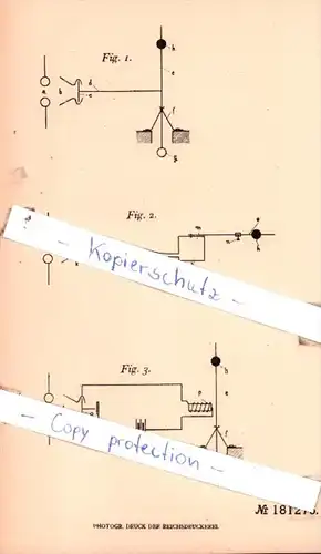 Original Patent  - Gesellschaft für Drahtlose Telegraphie m. b. H. in Berlin , 1906 , !!!