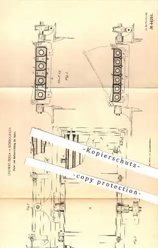original Patent - Ludwig Pinka in Königgrätz , 1887 , Formen u. Giessen von Rohren | Rohr , Rohre , Gießerei , Formerei