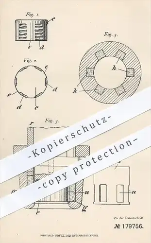 original Patent - E. Goltstein , Köln Rhein , 1905 , Abschraubbarer Kapselverschluss für Flaschen , Flasche , Verschluss