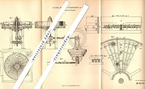 Original Patent - Ludwig Beger in Fockendorf b. Treben , 1888 , Knotenfänger für Papierfabrik , Papier , Pleißenaue !!!