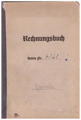 Sparbuch der Sparkasse Waldheim , 1943-1945 , Johann Schiemann , Ziegenbalg , Ungethüm ,  Bank !!!