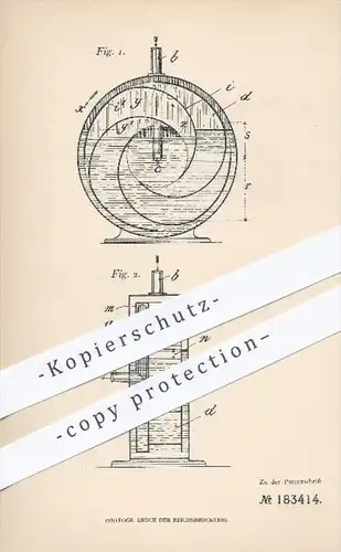 original Patent - Ernst Ritter in Ilmenau , 1905 , Gebläse , Lüftung , Luft , Wassergebläse !!!