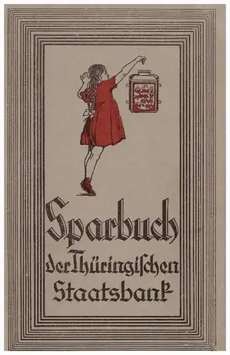 Sparbuch der Staatsbank Eisenach , 1944 , Walter Schwarz , Sparkasse , Bank !!!