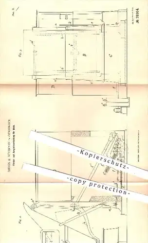 original Patent - Dierks & Möllmann , Osnabrück , 1894 , Förder- u. Ausgießvorrichtung für Milch , Landwirtschaft !!