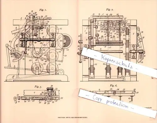 Original Patent  - Hermann Müller in Velten, Mark , 1903 , Herstellung von Putzrohrgewebe !!!