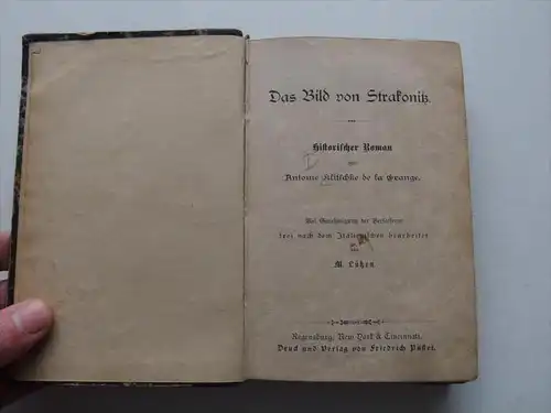 Das Bild von Strakonitz , 1878 , Regensburg Pustet , Antonie Klitschke de la Grange , Strakonice !!!