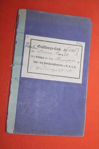 altes Sparbuch , Dingelstädt , 1902-44 , Anna Raub , Eichsfeld , Sparkasse , Bank , Post !!!