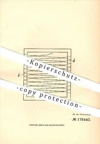 original Patent - W. C. Heraeus , Hanau / Main , 1905 , Herstellung elektr. Heizkörper , Heizwiderstand , Heizung !!!