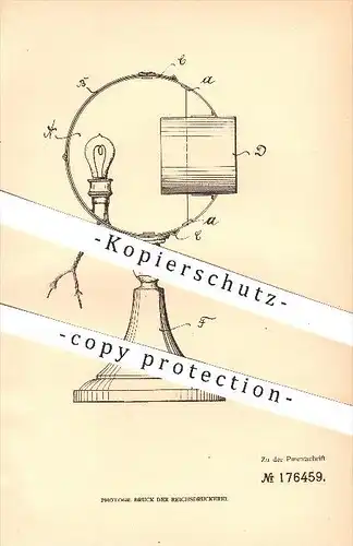 original Patent - Ad. Deiters , Charlottenburg 1905 , Beleuchtung für ärztliche Zwecke , Arzt , Zahnarzt , Licht , Linse