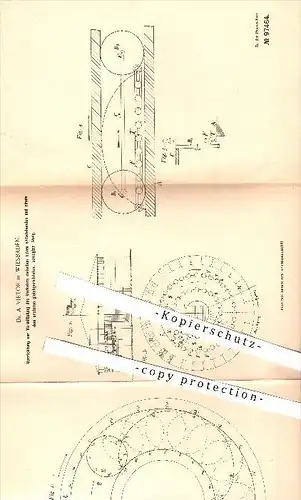 original Patent - Dr. A. Vietor , Wiesbaden , 1898 , Vermittlung des Verkehrs am Bahnsteig , Eisenbahn , Eisenbahnen !!!