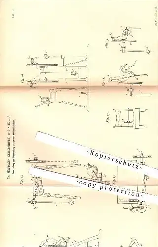 original Patent - Dr. Krukenberg , Halle / Saale , 1894 , Behandlung gestörter Muskeltätigkeit , Muskel , Medizin , Arzt