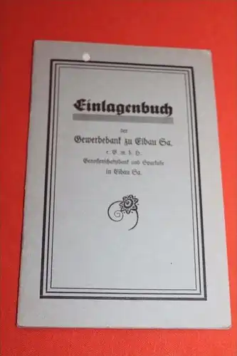 altes Sparbuch , Eibau b. Kottmar 1941-1944 , Johannes Zenker , Sparkasse , Bank , Post !!!