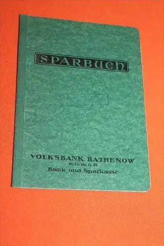 altes Sparbuch , Rathenow , 1940-1944 , Kurt Weichenthal , Post , Sparkasse , Bank !!!