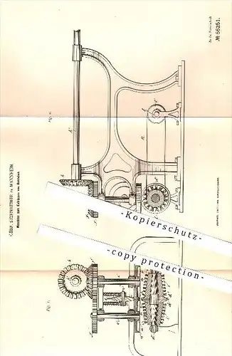 original Patent - Gebr. Sternhammer , Mannheim , 1890 , Entrippen von Rohtabak , Tabak , Zigarren , Rauchen , Kurzwaren