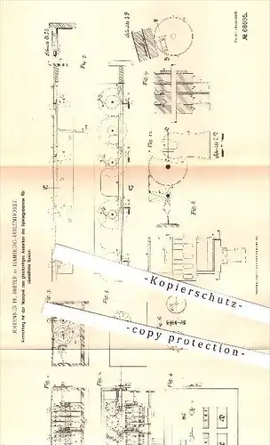 original Patent - J. F. Breyer , Hamburg - Uhlenhorst , 1892 , Zählwerk für Skatspiel , Skat , Kartenspiel , Sport