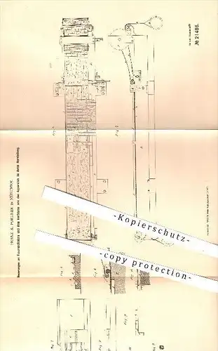original Patent - Franz X. Fortner in München , 1882 , Feueranzünder und deren Herstellung , Anzünder , Brennstoffe !!!