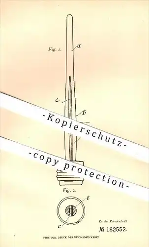 original Patent - Peter Früh in Hofen , Post Wengen bei Kempten , 1906 , Spindel , Spindeln , Holzspindel !!!