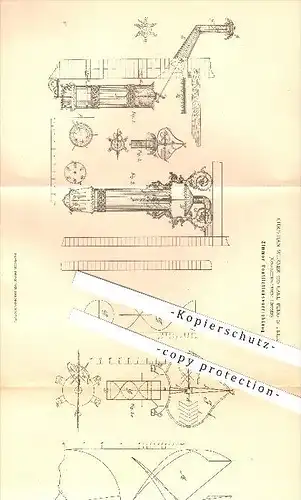 original Patent - Christian Werner , Carl Berg , Friedberg , Grossherzogtum Hessen , 1880, Zimmer - Ventilator , Gebläse
