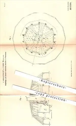 original Patent - C. Moellenhoff in Hamm , 1892 , Brennofen für Tonwaren , Keramik , Töpfern , Töpfer , Ton , Ziegelei