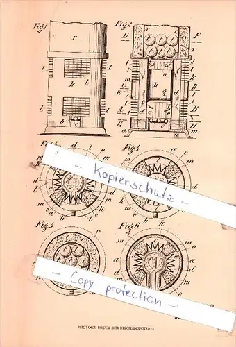 Original Patent - Hanns Niemeczek in Wien , 1903 , Ummantelter Gasheizofen !!!