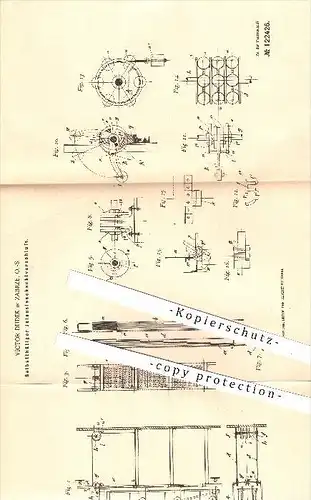 original Patent - Victor Dudek in Zabrze , Schlesien , 1900 , Selbsttätiger Jalousieschachtverschluss , Jalousie !!!