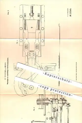 original Patent - Fr. Bödeker , Milspe , 1882 , Stiefeleisenmaschine , Stiefeleisen , Draht , Metall , Metallbearbeitung