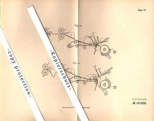 Original Patent - Eugene Delette à Lure , Haute-Saone , 1905 , Appareil pour Comber !!!