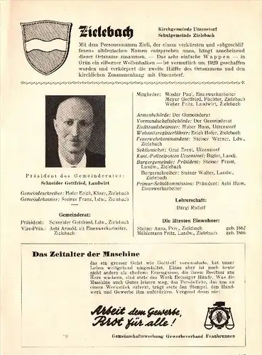 original Zeitungsbericht - 1947 - Zuzwil und Zielebach b. Jegenstorf und Utzensdorf , W. Holzer !!!