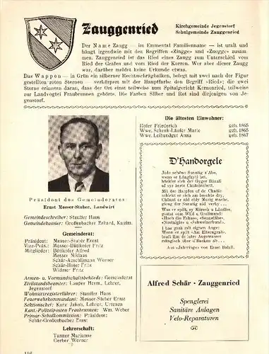 original Zeitungsbericht - 1947 - Zauggenried b. Jegenstorf und Wyler b. Utzenstorf , Messer-Stuber !!!