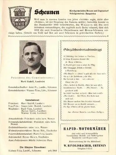 original Zeitungsbericht - 1947 - Scheunen b. Jegenstorf und Urtenen-Schönbühl , R. Kurz , R. Marti !!!