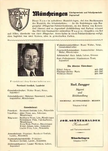 original Zeitungsbericht - 1947 - Münchringen , Scheunen b. Jegenstorf , G. Bernhard !!!