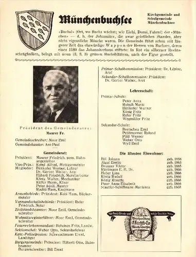 original Zeitungsbericht - 1947 - Münchenbuchsee , F. Maurer !!!