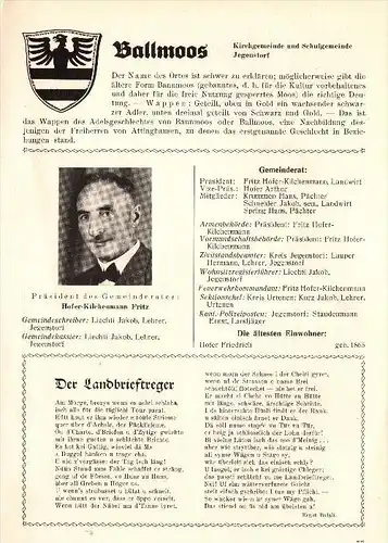 original Zeitungsbericht - 1947 - Bangerten und Ballmoos , Rapperswil BE , Fraubrunnen , Hofer-Kilchenmann !!!