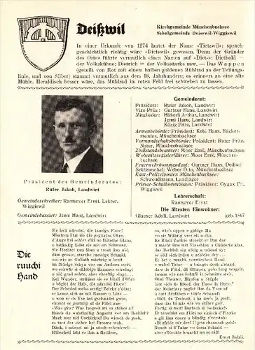 original Zeitungsbericht - 1947 - Deisswil bei Münchenbuchsee und Büren zum Hof , Fraubrunnen !!!
