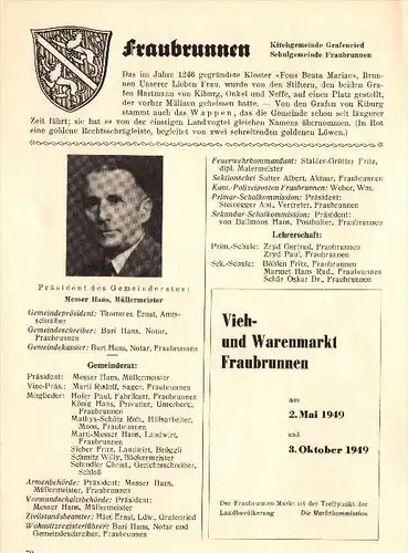 original Zeitungsbericht - 1947 - Fraubrunnen , Grafenried , Hans Messer !!!