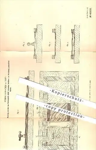 original Patent - Joseph Hamacher in Trier , 1888 , Herstellung gemusteter Kerzen , Kerze , Kerzengiessen , Kerzenwachs