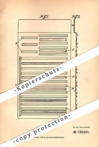 Original Patent - Hermann Schlieper in Mogilno , Posen , 1906 , Lohnzahlplatte , Lohnstreifen , Lohn , Gehalt !!!
