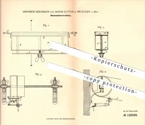 original Patent - Heinrich Holzmann & Jacob Suttor in Neustadt a. Hdt. , 1901 , Riemenschmiervorrichtung , Riemen , Fett