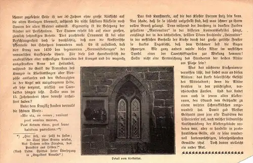 original Zeitungsbericht - 1905 - Kunstaltertümer im Kloster Loccum , Rehburg-Loccum !!!