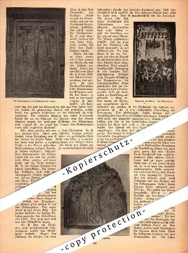 original Zeitungsbericht - 1905 - Kirche und Pfarrhaus zu Wiedensahl , Niedernwöhren b. Schaumburg !!!