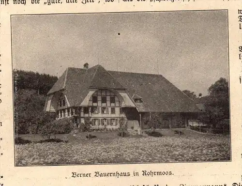 original Zeitungsausschnitt - 1911 - Bauernhaus in Rohrmoos und Grindelwald !!!