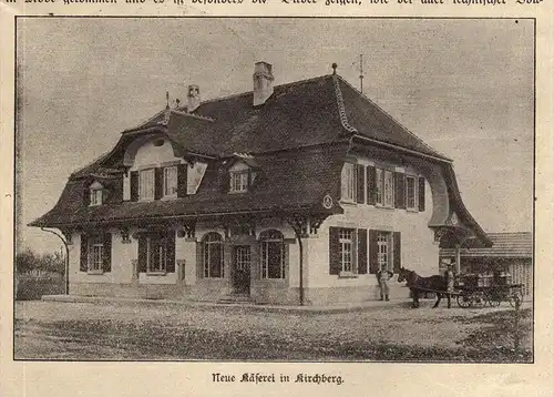 original Zeitungsausschnitt - 1911 - Käserei in Kirchberg !!!