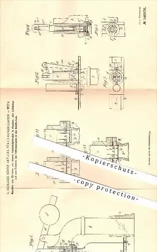 original Patent - C. Stölzles Söhne , Glasfabrikation in Wien , 1902 , Herstellung von Flaschen , Glasfabrik , Glas !!!