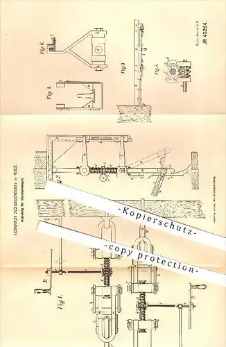 original Patent - Heinrich Schellenberg in Wien , 1887 , Kupplung für Eisenbahnwagen , Eisenbahn , Lokomotiven !!!