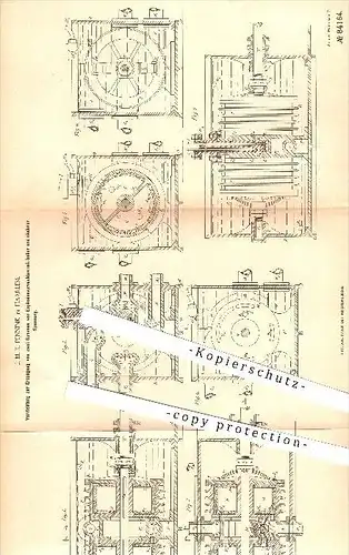 original Patent - J. M. K. Pennink in Haarlem , 1895 , Erzeugung von zwei Strömen von Explosionsprodukten !!!
