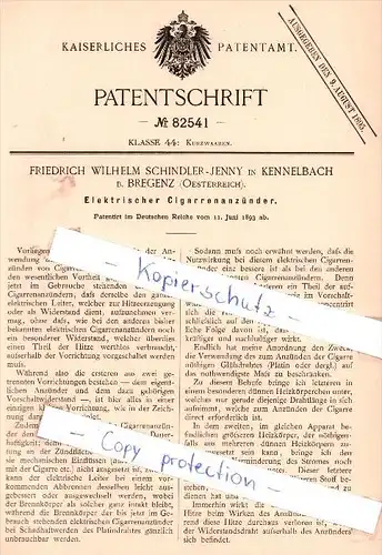 Original Patent - F. W. Schindler-Jenny in Kennelbach b. Bregenz , Oesterreich , 1893 ,  !!!
